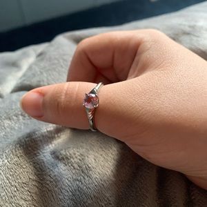 Pink costume jewelry, ring size 10